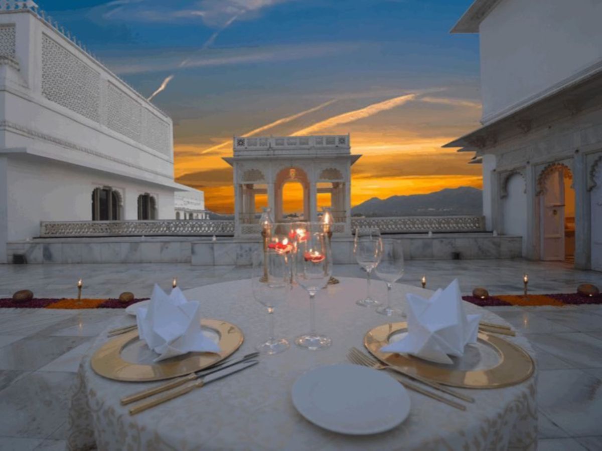 Dining experience at Taj Lake Palace